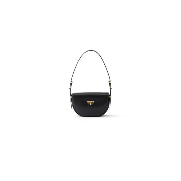 Prada Arque leather shoulder bag with flap