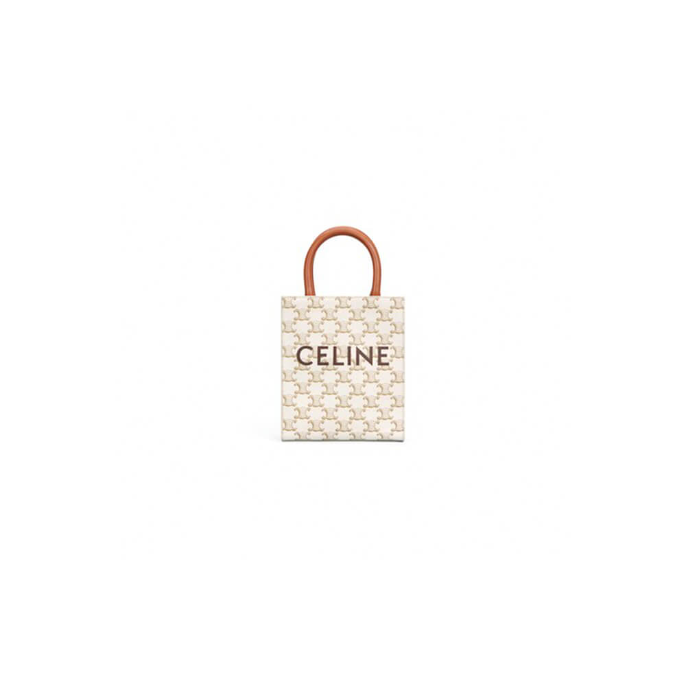 1-49-1-1.jpg CELINE Mini Vertical Cabas IN Triomphe Canvas with Celine print - Image 1