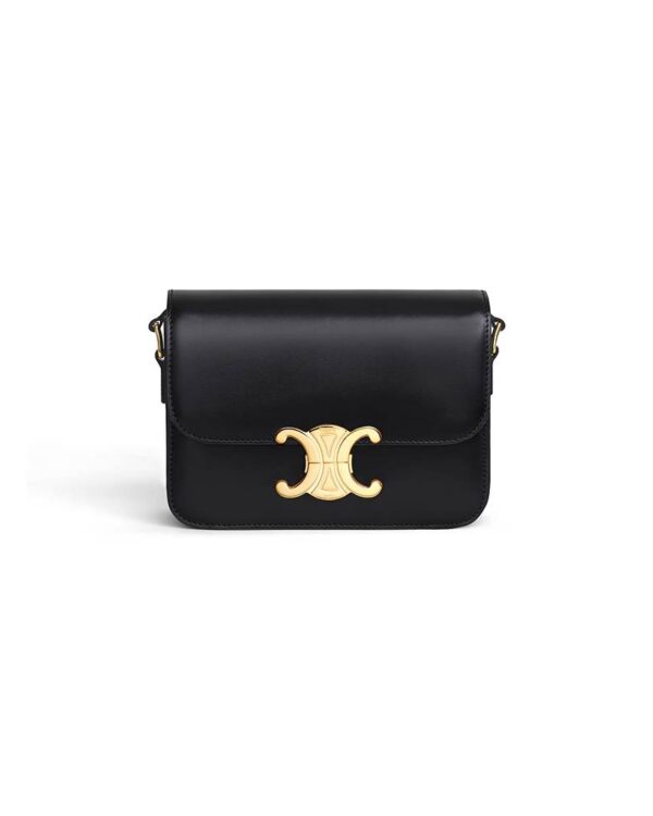 Celine TEEN TRIOMPHE BAG IN shiny calfskin(HIGH-END GRADE)