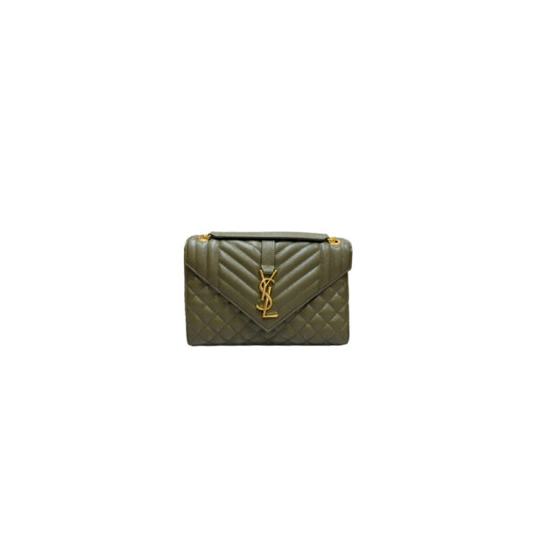 YSL envelope medium in grained leather