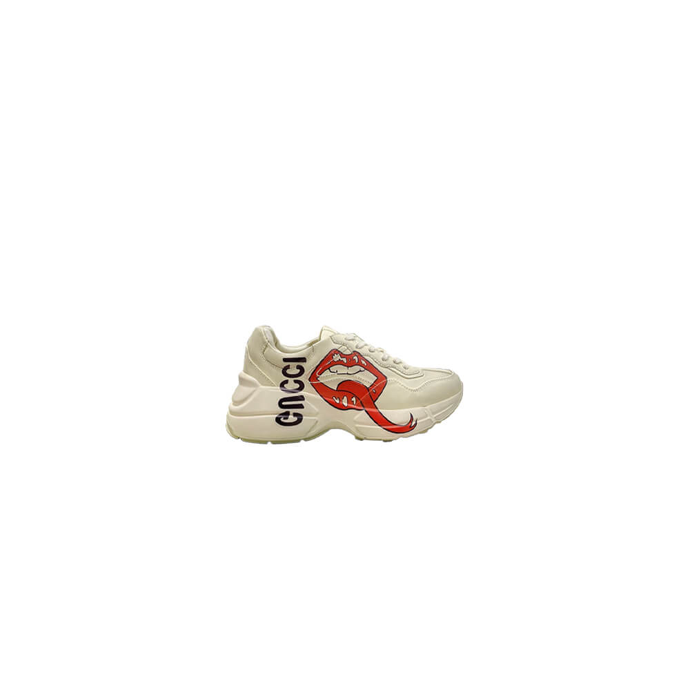 1-66-7.jpg Gucci Rhyton sneaker with mouth print - Image 1