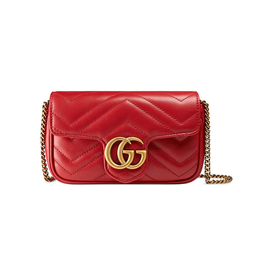 1-673-1.jpg GG Marmont matelasse leather super mini bag - Image 1