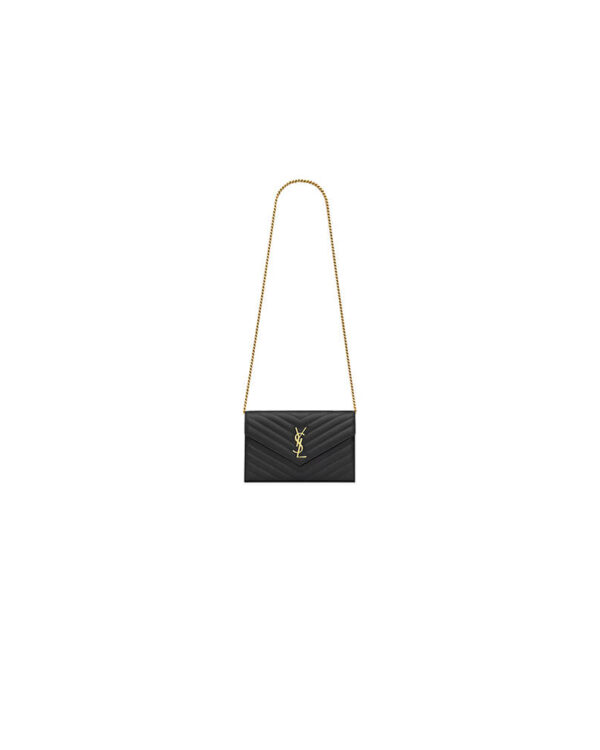 YSL cassandre chain wallet in lambskin