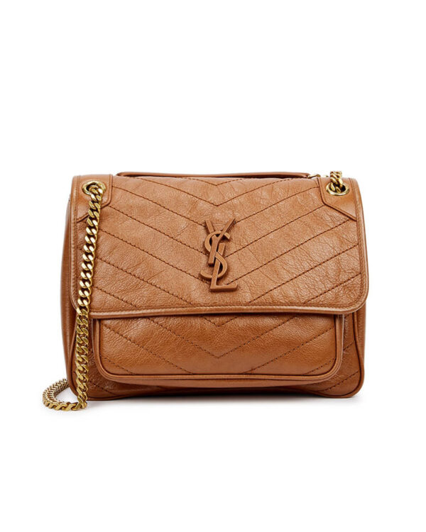 SAINT LAURENT NIKI MEDIUM IN CRINKLED VINTAGE LEATHER