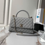 CHANEL Large Flap Bag With Top Handle(high-end grade) - Image 2