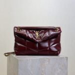 YSL PUFFER small in shinny leather bag(HIGH-END GRADE) - Image 2