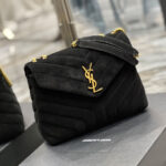 LOULOU SMALL CHAIN BAG IN “Y” QUILTED SUEDE - Image 2