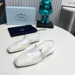 Prada Patent Leather Slingback Ballerinas - Image 2