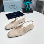 Prada Patent Leather Slingback Ballerinas - Image 2