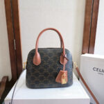 Celine TEEN HONORINE BAG IN Triomphe Canvas and Calfskin - Image 2