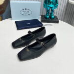 Prada Leather Mary Jane Ballerinas - Image 2