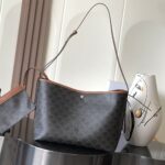 Celine SOFT SHOPPER BAG IN Triomphe Canvas and Calfskin - Image 2