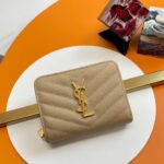 YSL CASSANDRE MATELASSÉ compact zip around wallet in grain de poudre leather - Image 2
