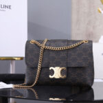CELINE Medium Celine Victoire Bag in Triomphe Canvas - Image 2
