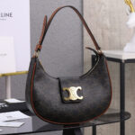 CELINE MEDIUM AVA TRIOMPHE BAG in Triomphe Canvas and calfskin - Image 2