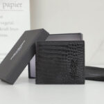 YSL tiny cassandre wallet in crocodile embossed matte leather - Image 2