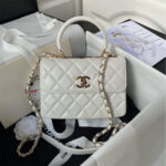 CHANEL Mini Flap Bag with Top Handle(HIGH-END GRADE) - Image 2