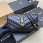 YSL LOULOU small in MATELASSÉ lambskin - Image 2