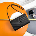 YSL classic cassandre chain wallet in grain de poudre leather - Image 2