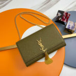 YSL kate medium tassel in grain de poudre embossed leather - Image 2