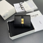 CELINE 16 Small Wallet in Shiny Calf Leather - Image 2