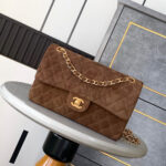 CHANEL Suede Classic Double Flap Handbag(HIGH-END GRADE) - Image 2