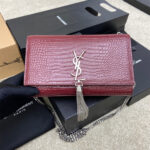 YSL kate medium tassel in crocodile-embossed leather - Image 2