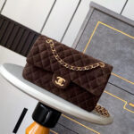 CHANEL Suede Classic Double Flap Handbag(HIGH-END GRADE) - Image 2