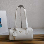 Prada Medium leather top-handle bag with padlock(high-end grade) - Image 2