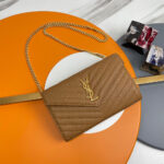 YSL classic cassandre chain wallet in grain de poudre leather - Image 2