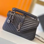 Saint Laurent College quilted-leather satchel bag - Image 2