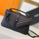 Saint Laurent College quilted-leather satchel bag - Image 2