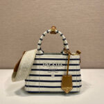 Prada Jardinière striped cotton canvas mini-bag - Image 2