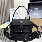 Prada Explore medium Re-Nylon shoulder bag with flap - Image 2