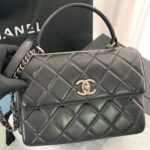 CHANEL FLAP BAG WITH TOP HANDLE - Image 2