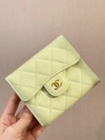 Chanel wallet Leather Made 8288 Yellow