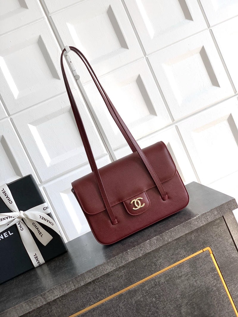 2026_01_17_15_28_IMG_8988 Chanel shoulder Bag 5809 22cm Wine - Image 1
