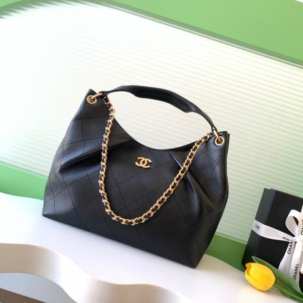 Chanel Hobo Bag AS5978 29cm Black