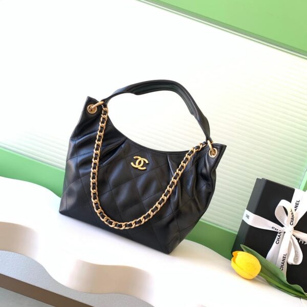 Chanel Hobo Bag AS5978 24cm Black