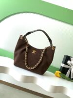 Chanel Hobo Bag AS5978 24cm Brown