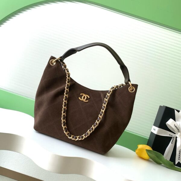 Chanel Hobo Bag AS5978 24cm Brown