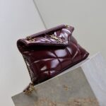 YSL PUFFER small in shinny leather bag(HIGH-END GRADE) - Image 3