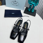 Prada Patent Leather Slingback Ballerinas - Image 3
