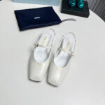 Prada Patent Leather Slingback Ballerinas - Image 3