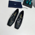 Prada Leather Mary Jane Ballerinas - Image 3