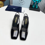 Prada Patent Leather Slingback Pumps 85 mm - Image 3