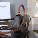 TEEN CELINE LOLA in Triomphe Canvas and Calfskin(HIGH-END GRADE) - Image 3