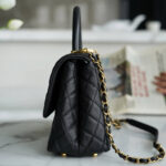 Chanel Large Flap Bag With Top Handle(HIGH-END GRADE) - Image 3