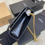YSL kate medium tassel in crocodile-embossed leather - Image 3