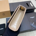 YSL kate medium tassel in crocodile-embossed leather - Image 3